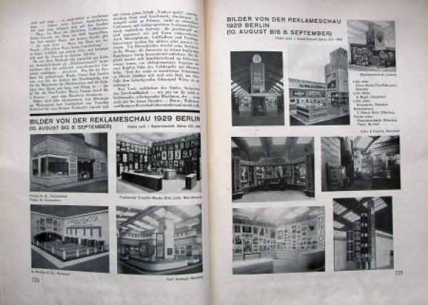 "Die Reklame" Advertisingmagazine Deutscher Reklameverband 1929 (1799)